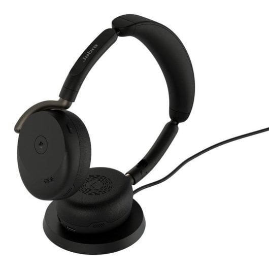 Kabellose Jabra Evolve3 65 Flex Bluetooth Kopfhörer mit adaptiver Geräuschunterdrückung, schwarz