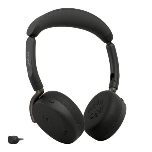 Kabellose Jabra Evolve3 65 Flex Bluetooth Kopfhörer mit adaptiver Geräuschunterdrückung, schwarz
