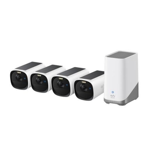 Cámara IP Eufy eufyCam E40 2K Visión Nocturna Interior y Exterior Alarma Solar Audio Bidireccional