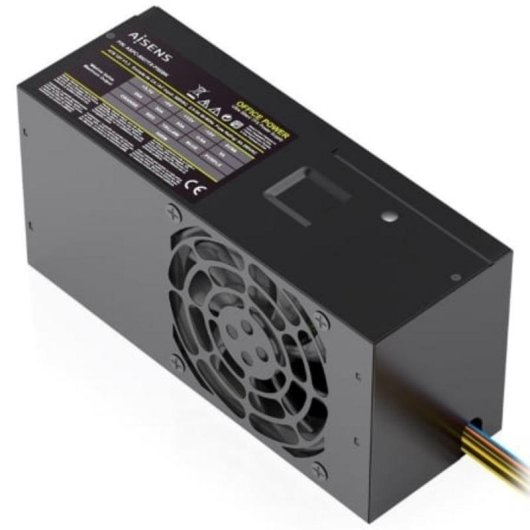 Fuente de Alimentación AISENS ASPC-500TFX-PSEBK 500W CE RoHS ventilador silencioso