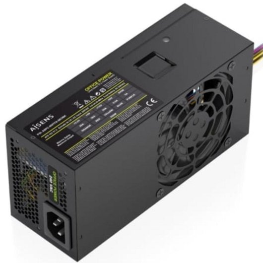 Fuente de Alimentación AISENS ASPC-500TFX-SEOBK 500W CE RoHS silenciosa