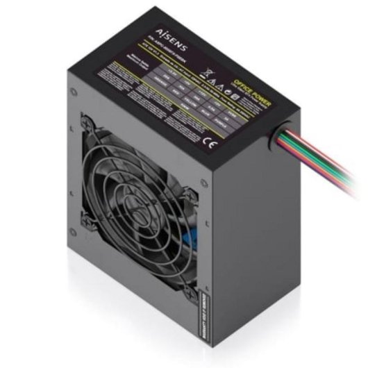 Fuente de Alimentación AISENS ASPC-500SFX-PSEBK 500W Certificazione CE RoHS silenziosa