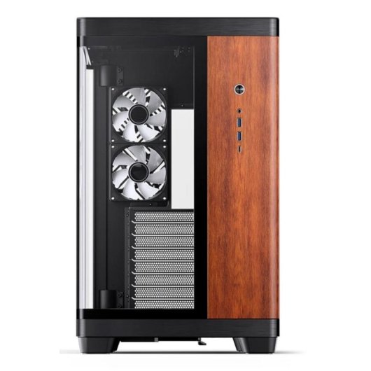Boîtier PC Jonsbo TK-4 Wood Tour ATX Noir Acier Verre Aluminium Bois