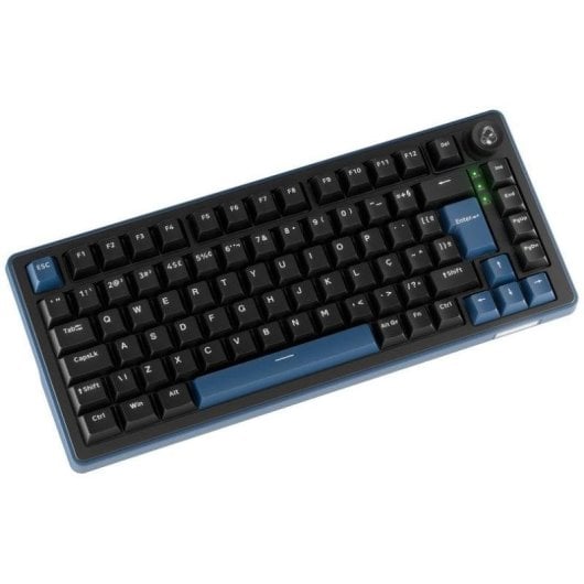 Teclado Ducky OK-M 75% Tri-Mode Hot-Swap RGB Táctil Português