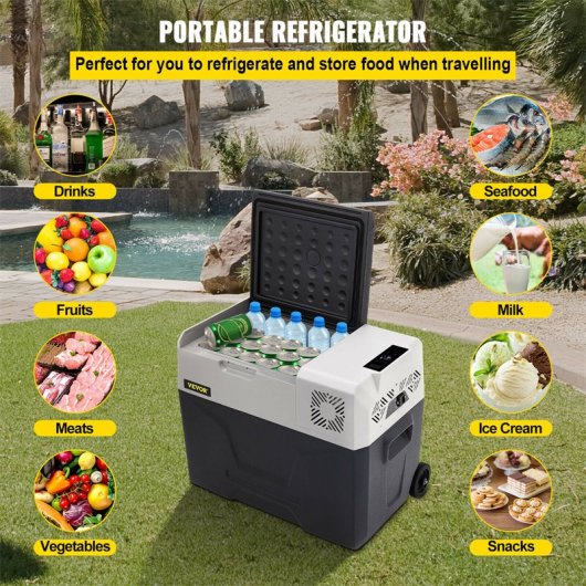 Frigorifero portatile compressore 50L 220V auto campeggio congelatore