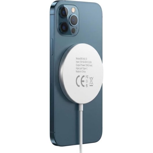 Kabelloses Ladegerät Mayaxess MS-VIRT-12A MagSafe 15W Weiß