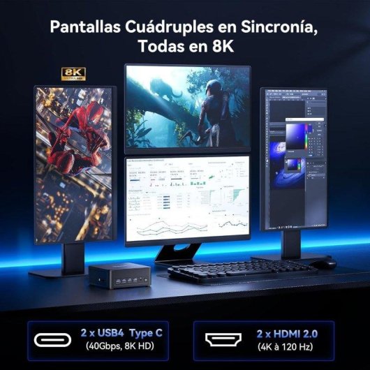 Mini PC GEEKOM IT13 Max Intel Core Ultra 9 185H 16GB 1TB SSD Windows 11 Pro Dual LAN