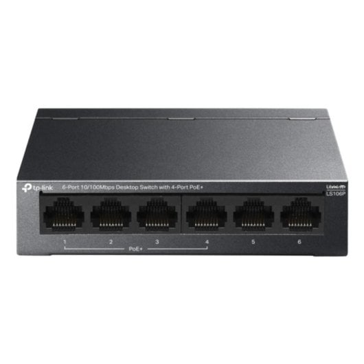 Commutatore TP-Link LS106P Fast Ethernet 6 porte PoE