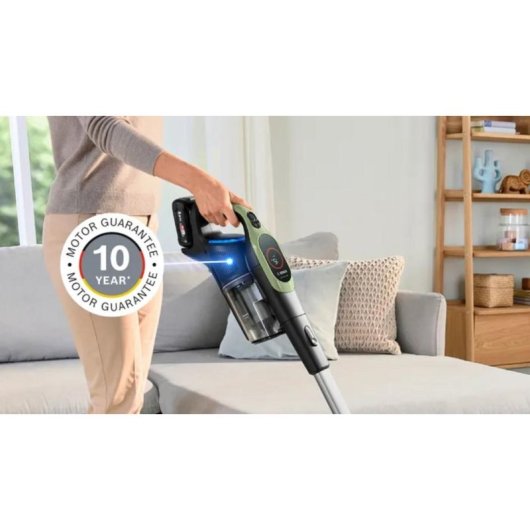 Aspirateur sans Fil Bosch BBS921TBA 18V 60 min Brosse Motorisée Vert 0,4L