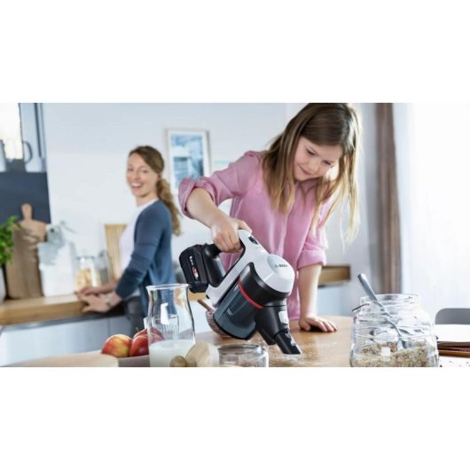 Aspirador sem Saco Bosch BSS715CARP 18V 35 min 0,3 L Preto Prata Branco