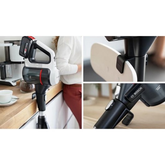Aspirador sem Saco Bosch BSS715CARP 18V 35 min 0,3 L Preto Prata Branco