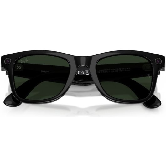 Meta Ray-Ban Meta Wayfarer Gen 2 Óculos Inteligentes Câmara Integrada Altifalantes IA Tradutor Preto Brilhante