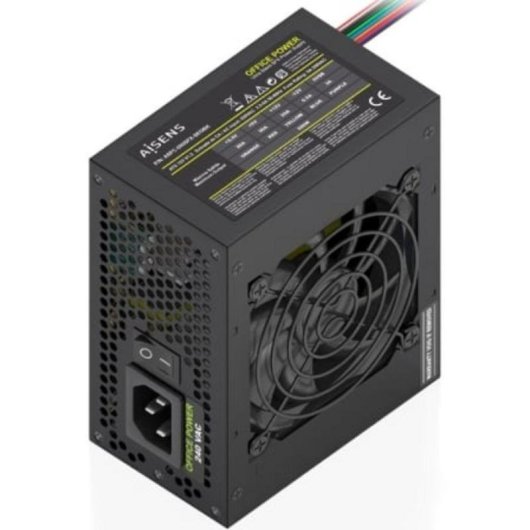 Fuente de Alimentación AISENS ASPC-500SFX-SEOBK 500W Certificazione CE RoHS con pulsante