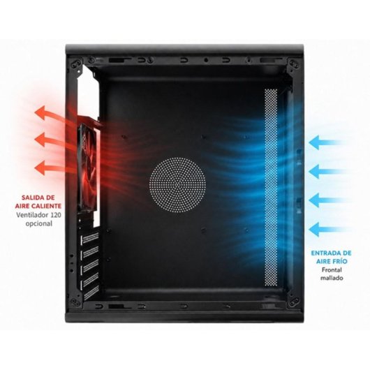 Caixa PC CoolBox M100 microATX Full Metal Mesh USB-C 3.2 Gen1 Preta