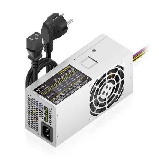 Fuente de Alimentación AISENS ASPC-500TFX-PSE 500W Certificazione CE RoHS silenziosa