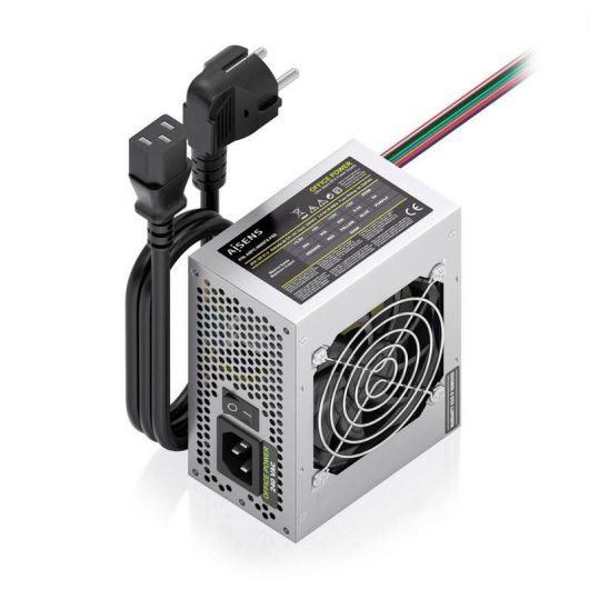 Fuente de Alimentación AISENS ASPC-500SFX-PSE 500W CE RoHS con pulsante accensione