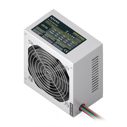 Fuente de Alimentación AISENS ASPC-500ATX-PSE 500W Certificazione CE RoHS pulsante