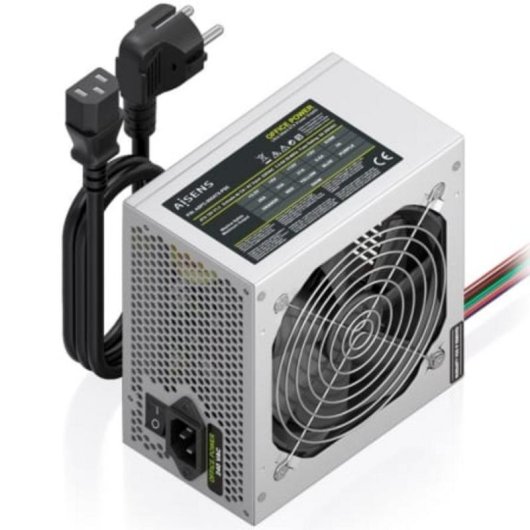 Fuente de Alimentación AISENS ASPC-500ATX-PSE 500W Certificazione CE RoHS pulsante