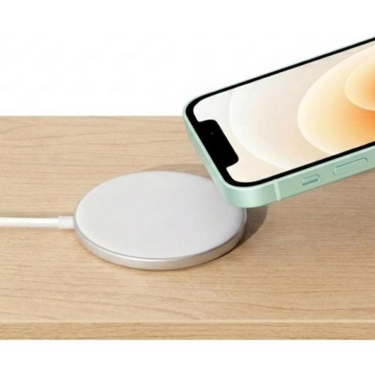 Kabelloses Ladegerät Mayaxess MagSafe 15W Aluminium Weiß