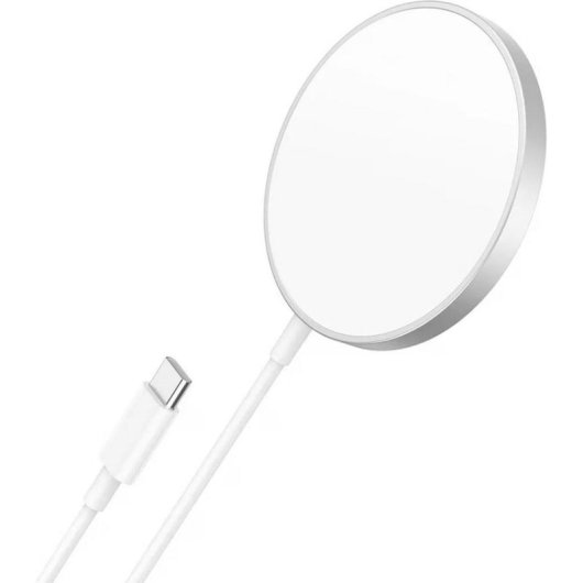 Kabelloses Ladegerät Mayaxess MagSafe 15W Aluminium Weiß
