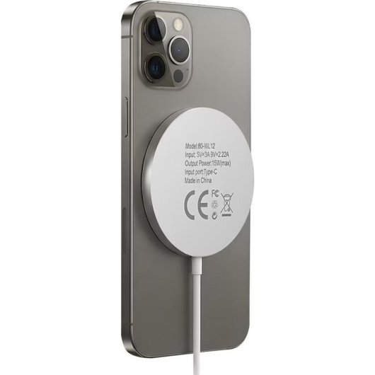 Caricatore MagSafe Mayaxess 15W Bianco