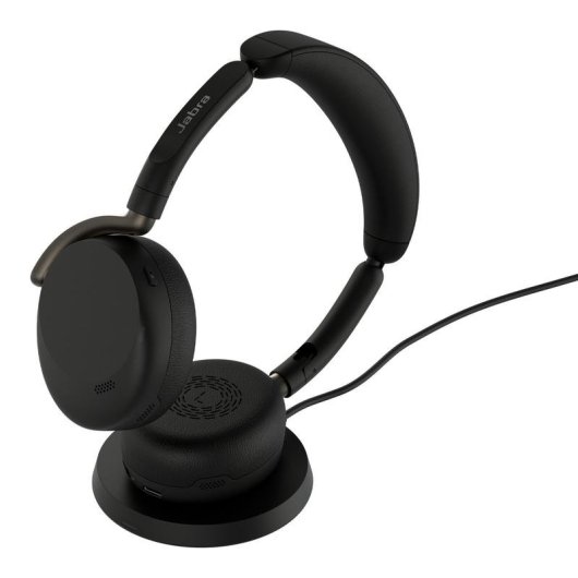 Jabra Evolve3 65 Flex kabellose Bluetooth Kopfhörer Schwarz mit Geräuschunterdrückung und faltbarem Design