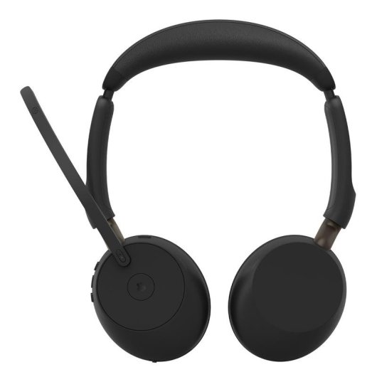 Auriculares Jabra Evolve3 65 sans fil Bluetooth avec réduction de bruit, micro boom, noir