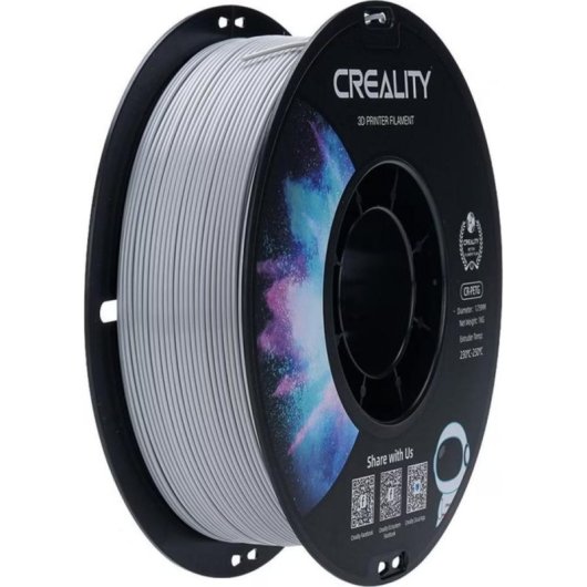 Filamento PETG Creality Gris 1,75 mm 1000 g Precisión Impresión 3D
