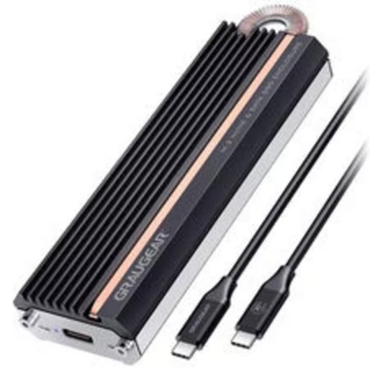 SSD Gehäuse Graugear G-M208-20G M.2 Negro SATA USB-A NVMe