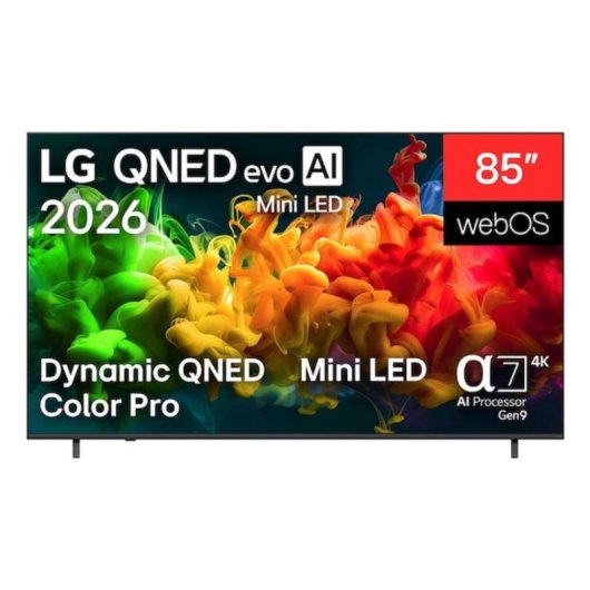 TV LG QNED MiniLED 85QNED81B6A 85" 4K UltraHD 60Hz Smart TV WebOS HDR10 Pro Antirreflejos