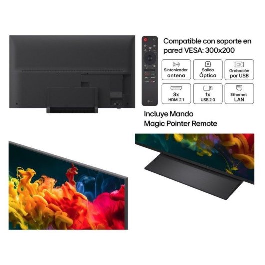 TV LG QNED MiniLED 55QNED81B6A 55" 4K UltraHD 60Hz Smart TV WebOS HDR10