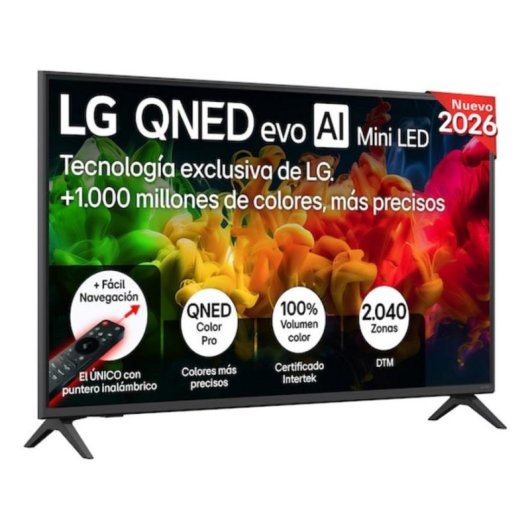 TV LG QNED MiniLED 43QNED81B6C 43" 4K UltraHD 60Hz Smart TV WebOS HDR10 AI Sound Pro