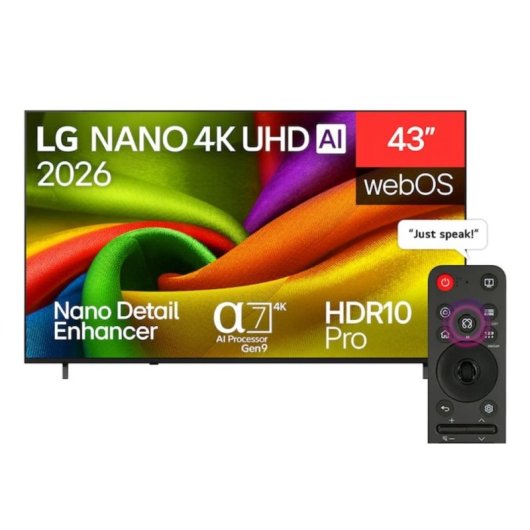 TV LG NanoCell 43NU850B6LA 43" 4K UltraHD 60Hz Smart TV WebOS HDR10 Pro Antiriflesso