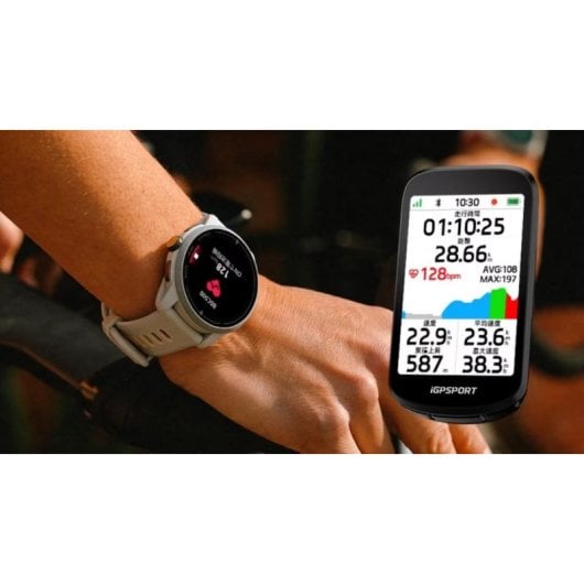 iGPSport VeRun Grey GPS OLED 42mm Caixa Prateada Bracelete Antracite M 24 meses