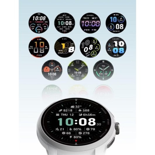 iGPSport VeRun Grey GPS OLED 42mm Caixa Prateada Bracelete Antracite M 24 meses