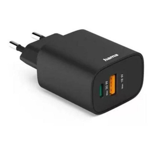 Chargeur Hama 00201960 USB-C 30W Power Delivery Quick Charge 2.0 Noir