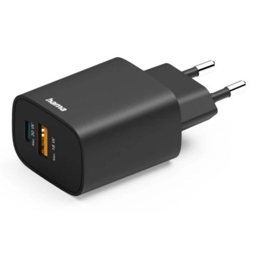 Chargeur Hama 00201960 USB-C 30W Power Delivery Quick Charge 2.0 Noir