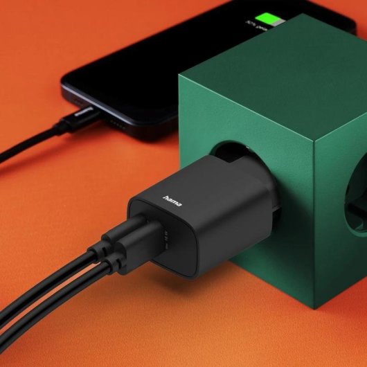 Chargeur Hama 00201960 USB-C 30W Power Delivery Quick Charge 2.0 Noir