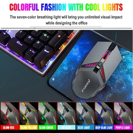 Clavier OVO mécanique gaming 104 touches switches rouges RGB rétroéclairage