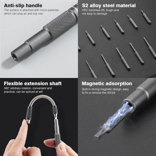 Präzisionsschraubendreher-Set 128 in 1 OVO Professionell Magnetierte Multifunktional