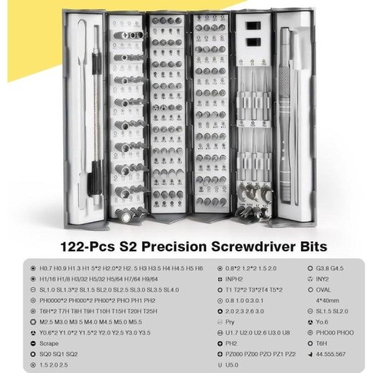 Präzisionsschraubendreher-Set 128 in 1 OVO Professionell Magnetierte Multifunktional