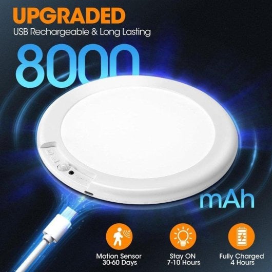 Plafon LED OVO 8000 mAh Capteur de Mouvement Magnétique Sans Fil Télécommande 3 Couleurs