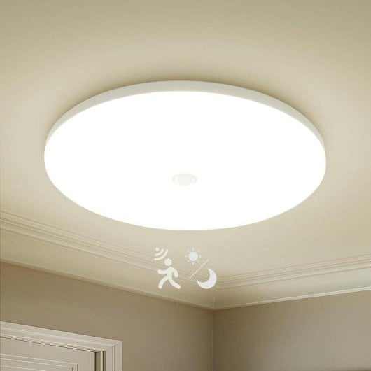 Plafon LED OVO 18W Capteur de Mouvement Blanc Neutre 4000K