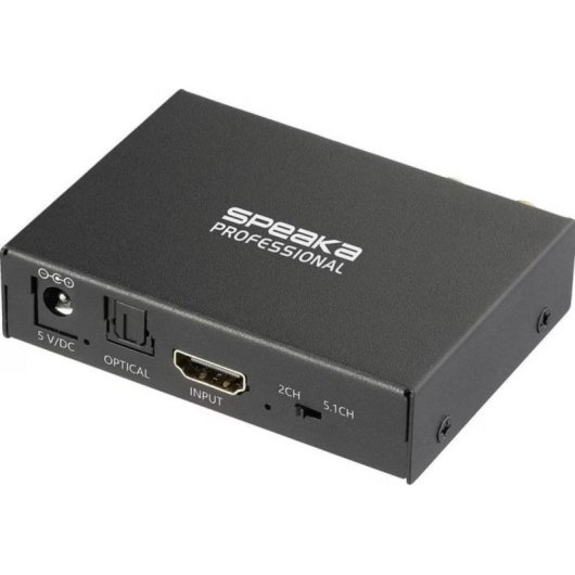 Divisor HDMI SpeaKa Professional SP-HDS-300 4K com extração de áudio