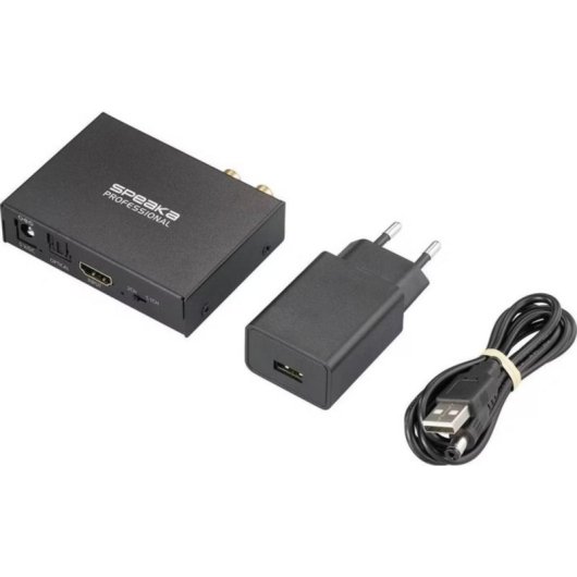 Divisor HDMI SpeaKa Professional SP-HDS-300 4K com extração de áudio