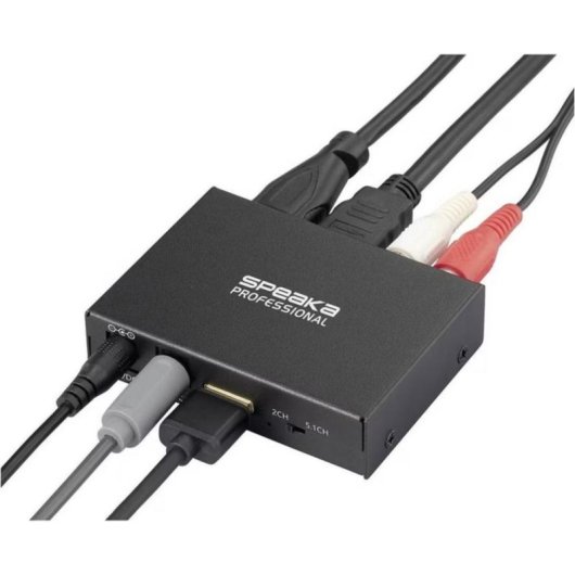 Divisor HDMI SpeaKa Professional SP-HDS-300 4K com extração de áudio