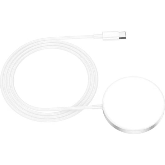 Carregador MagSafe sem fios 15W Branco Alumínio Design compacto