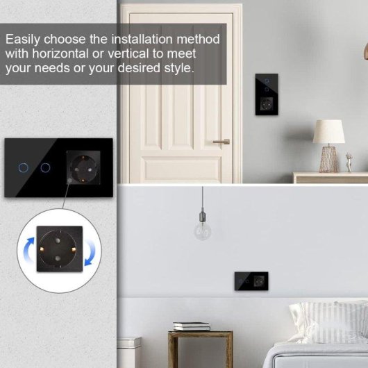 Interruptor inteligente OVO WiFi con enchufe EU 16A compatible Alexa Google