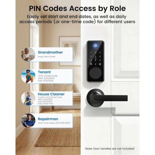 Serrure Intelligente OVO Bluetooth Ouverture Empreinte Digitale App TUYA IP65