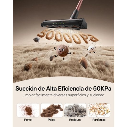 Aspirateur sans Fil Vactidy V10pro 50KPa 2600mAh 45 min 500ml Multi-accessoires